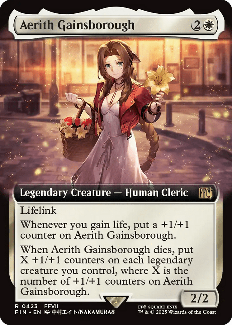 Aerith Gainsborough (Extended Art) [FINAL FANTASY] MTG Single Magic: The Gathering  | Multizone: Comics And Games
