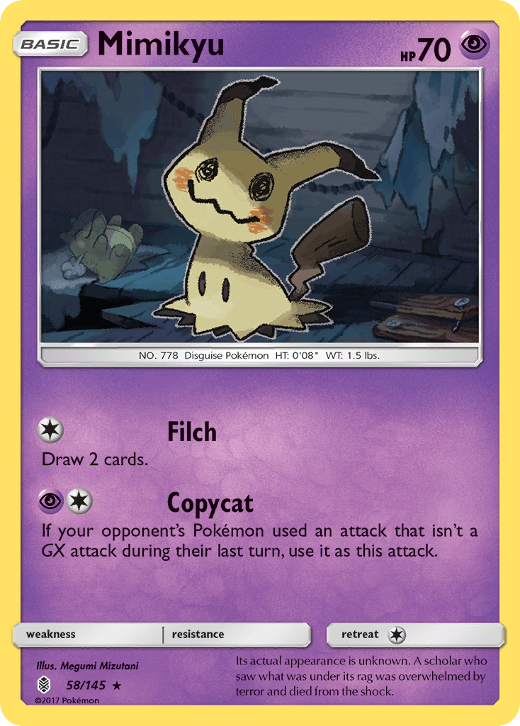 Mimikyu (58/145) [Sun & Moon: Guardians Rising] Pokemon Single Pokémon  | Multizone: Comics And Games