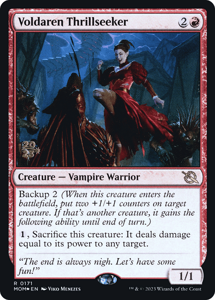 Voldaren Thrillseeker [March of the Machine Prerelease Promos] MTG Single Magic: The Gathering  | Multizone: Comics And Games
