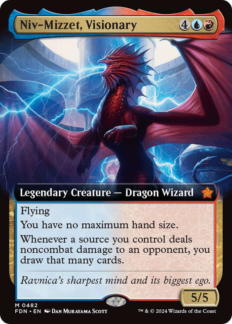 Niv-Mizzet, Visionary (Extended Art) [Foundations] | Multizone: Comics And Games