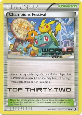 Champions Festival 2016 Top Thirty Two (XY176) [XY: Black Star Promos] Pokemon Single Pokémon  | Multizone: Comics And Games