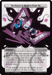 No Secret Is Hidden from Me (Full Art) [Duskmourn: Archenemy] MTG Single Magic: The Gathering  | Multizone: Comics And Games