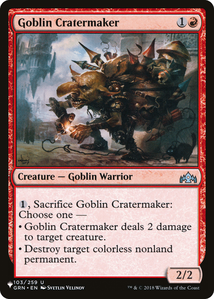 Goblin Cratermaker [The List] MTG Single Magic: The Gathering  | Multizone: Comics And Games