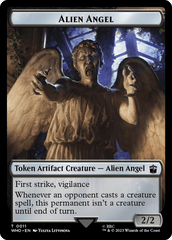 Alien Angel // Alien Warrior Double-Sided Token [Doctor Who Tokens] MTG Single Magic: The Gathering  | Multizone: Comics And Games
