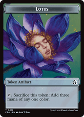 Dragon // Lotus Double-Sided Token [Reality Fracture Tokens] MTG Single Magic: The Gathering  | Multizone: Comics And Games