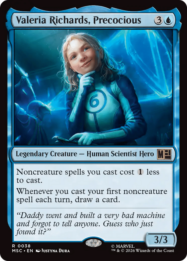 Valeria Richards, Precocious [Marvel Super Heroes Commander] MTG Single Magic: The Gathering  | Multizone: Comics And Games