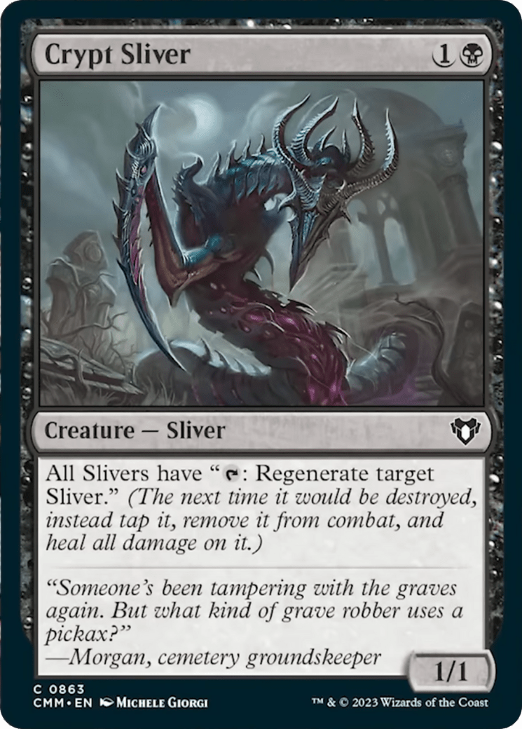 Crypt Sliver [Commander Masters] MTG Single Magic: The Gathering  | Multizone: Comics And Games