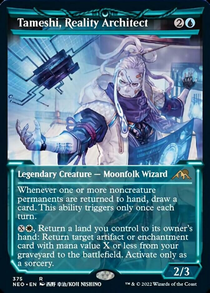 Tameshi, Reality Architect (Showcase Soft Glow) [Kamigawa: Neon Dynasty] MTG Single Magic: The Gathering  | Multizone: Comics And Games