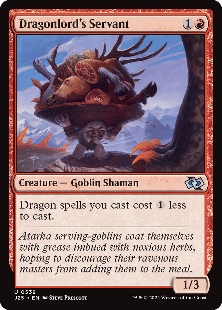 Dragonlord's Servant [Foundations Jumpstart] MTG Single Magic: The Gathering  | Multizone: Comics And Games