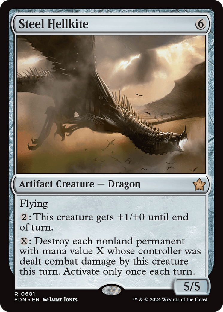 Steel Hellkite [Foundations] MTG Single Magic: The Gathering  | Multizone: Comics And Games