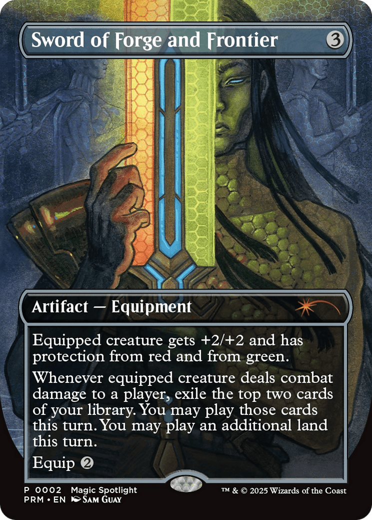 Sword of Forge and Frontier (Borderless) [Spotlight Series] MTG Single Magic: The Gathering  | Multizone: Comics And Games