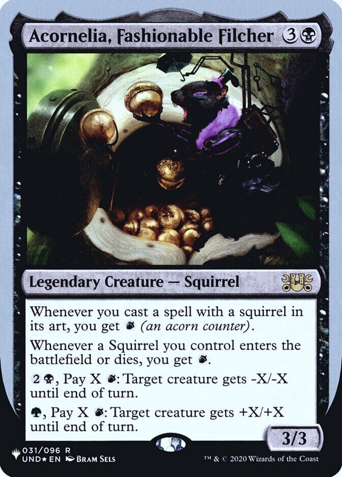 Acornelia, Fashionable Filcher (Unfinity Foil Edition) [The List] MTG Single Magic: The Gathering  | Multizone: Comics And Games