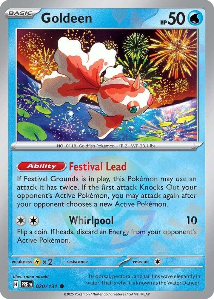 Goldeen (020/131) (Poke Ball Pattern) [Scarlet & Violet: Prismatic Evolutions] Pokemon Single Pokémon  | Multizone: Comics And Games