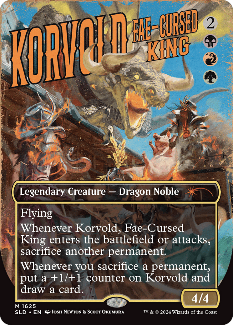 Korvold, Fae-Cursed King [Secret Lair Drop Series] MTG Single Magic: The Gathering  | Multizone: Comics And Games