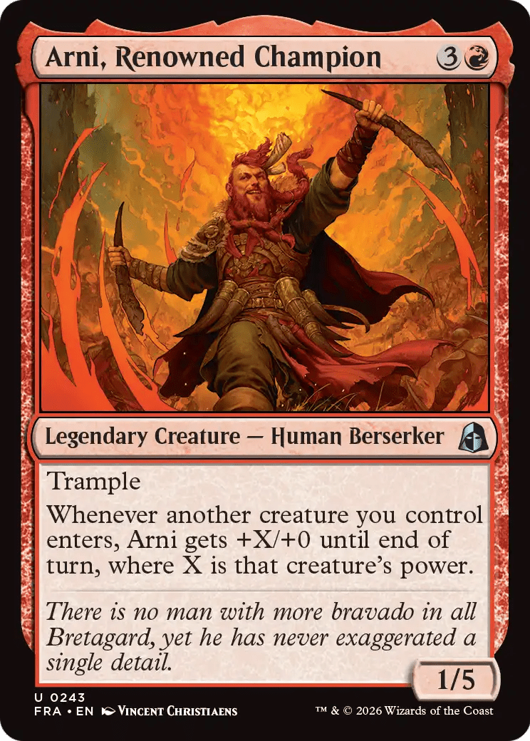 Arni, Renowned Champion [Reality Fracture] MTG Single Magic: The Gathering  | Multizone: Comics And Games
