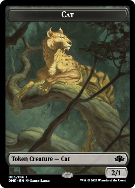 Elephant // Cat (003) Double-Sided Token [Dominaria Remastered Tokens] MTG Single Magic: The Gathering  | Multizone: Comics And Games