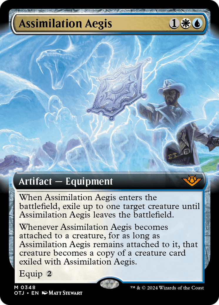 Assimilation Aegis (Extended Art) [Outlaws of Thunder Junction] MTG Single Magic: The Gathering  | Multizone: Comics And Games