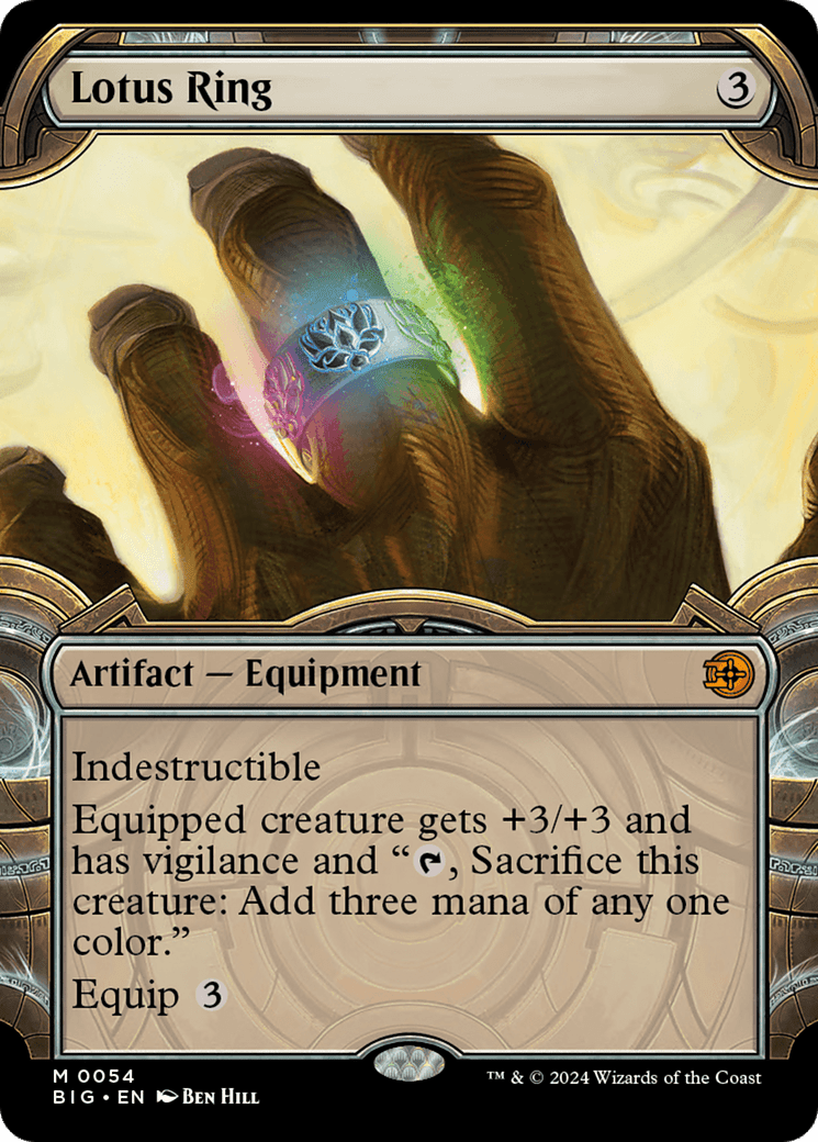 Lotus Ring (Showcase) [Outlaws of Thunder Junction: The Big Score] MTG Single Magic: The Gathering  | Multizone: Comics And Games
