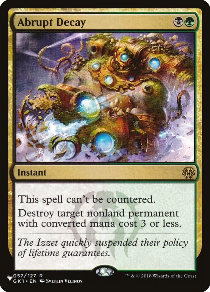 Abrupt Decay [The List] MTG Single Magic: The Gathering  | Multizone: Comics And Games