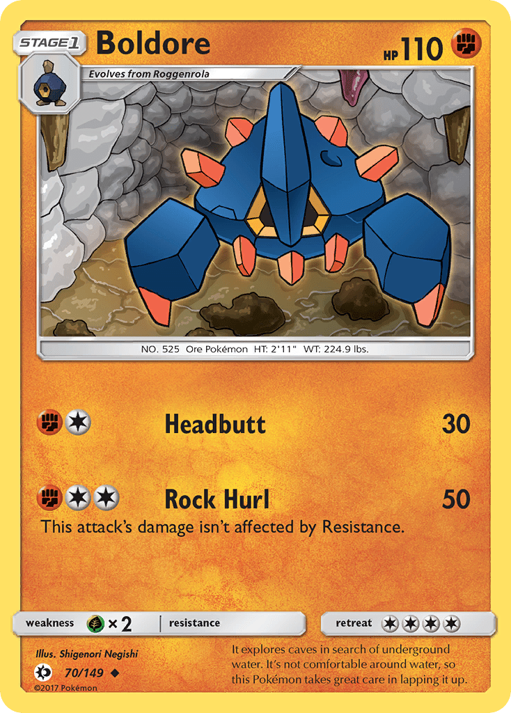 Boldore (70/149) [Sun & Moon: Base Set] Pokemon Single Pokémon  | Multizone: Comics And Games