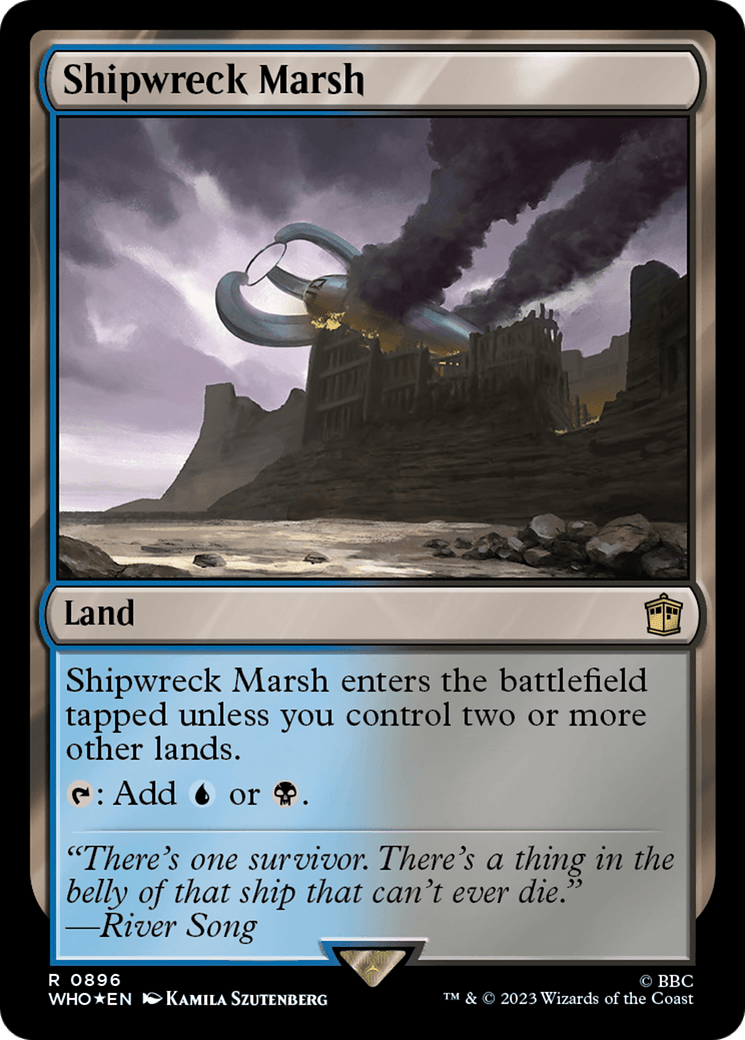 Shipwreck Marsh (Surge Foil) [Doctor Who] MTG Single Magic: The Gathering  | Multizone: Comics And Games
