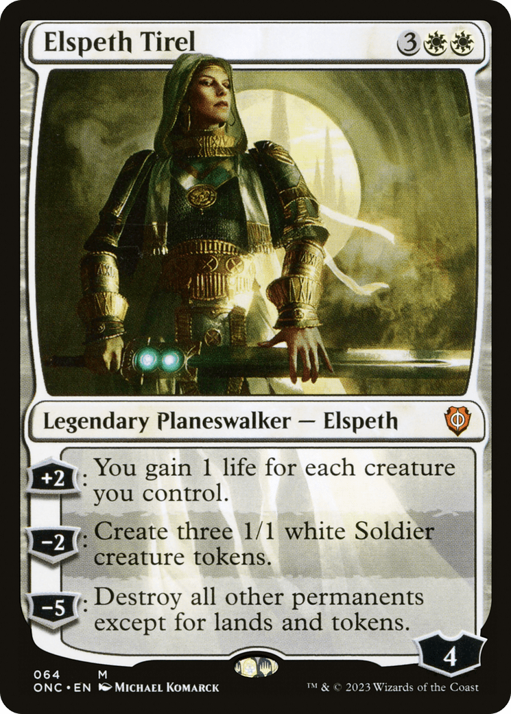 Elspeth Tirel [Phyrexia: All Will Be One Commander] MTG Single Magic: The Gathering  | Multizone: Comics And Games