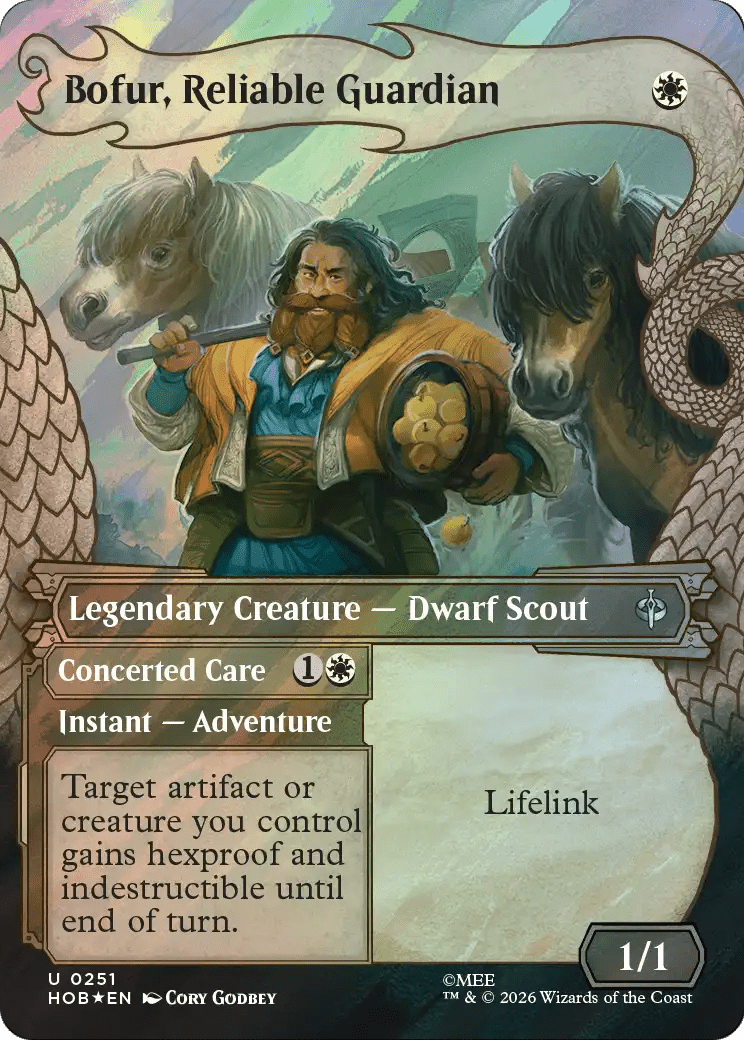 Bofur, Reliable Guardian (Showcase) (Surge Foil) [The Hobbit] | Multizone: Comics And Games