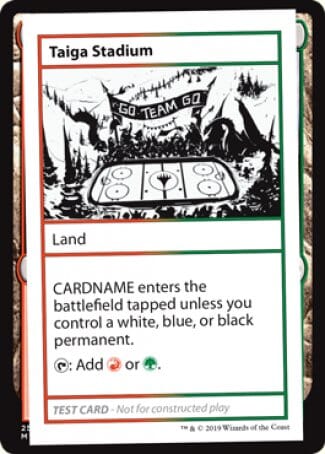 Taiga Stadium (2021 Edition) [Mystery Booster Playtest Cards] MTG Single Magic: The Gathering  | Multizone: Comics And Games