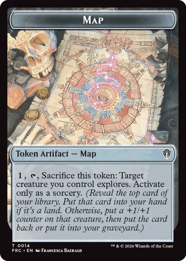 Cadet // Map Double-Sided Token [Reality Fracture Commander Tokens] MTG Single Magic: The Gathering  | Multizone: Comics And Games