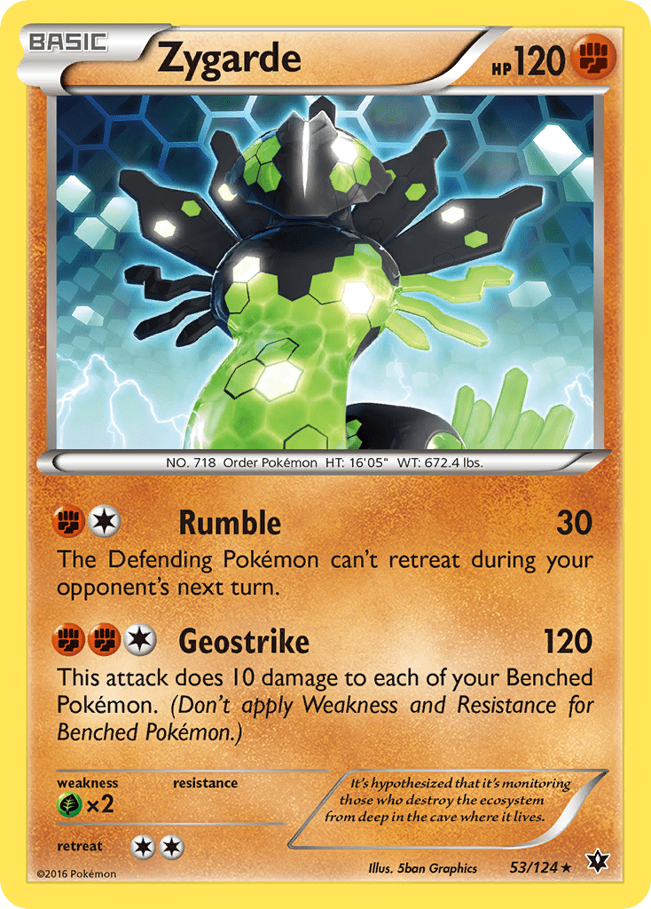 Zygarde (53/124) [XY: Fates Collide] Pokemon Single Pokémon  | Multizone: Comics And Games