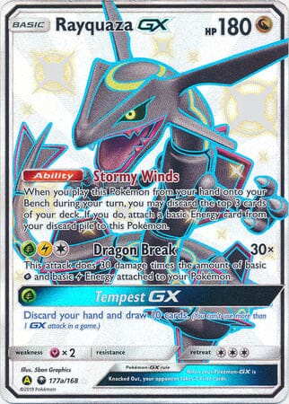 Rayquaza GX (177a/168) (Jumbo Card) [Sun & Moon: Celestial Storm] Pokemon Single Pokémon  | Multizone: Comics And Games