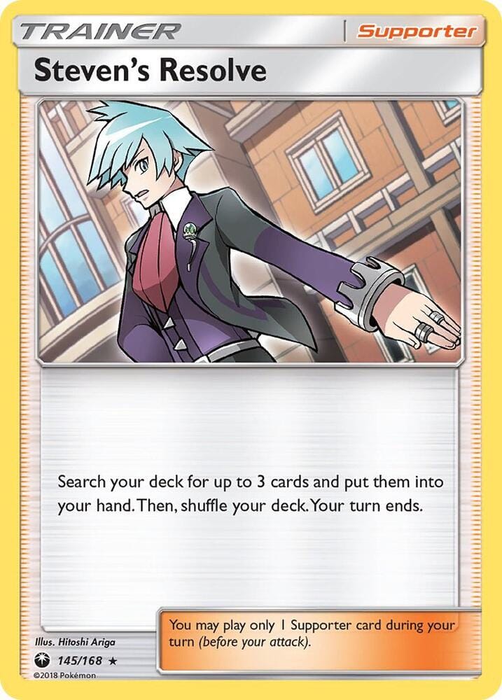 Steven's Resolve (145/168) [Sun & Moon: Celestial Storm] Pokemon Single Pokémon  | Multizone: Comics And Games