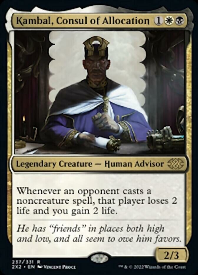 Kambal, Consul of Allocation [Double Masters 2022] MTG Single Magic: The Gathering  | Multizone: Comics And Games