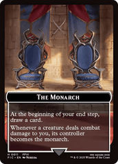 The Blackjack // The Monarch Double-Sided Token (Surge Foil) [FINAL FANTASY Commander Tokens] MTG Single Magic: The Gathering  | Multizone: Comics And Games