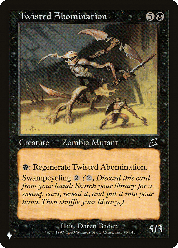 Twisted Abomination [The List] MTG Single Magic: The Gathering  | Multizone: Comics And Games