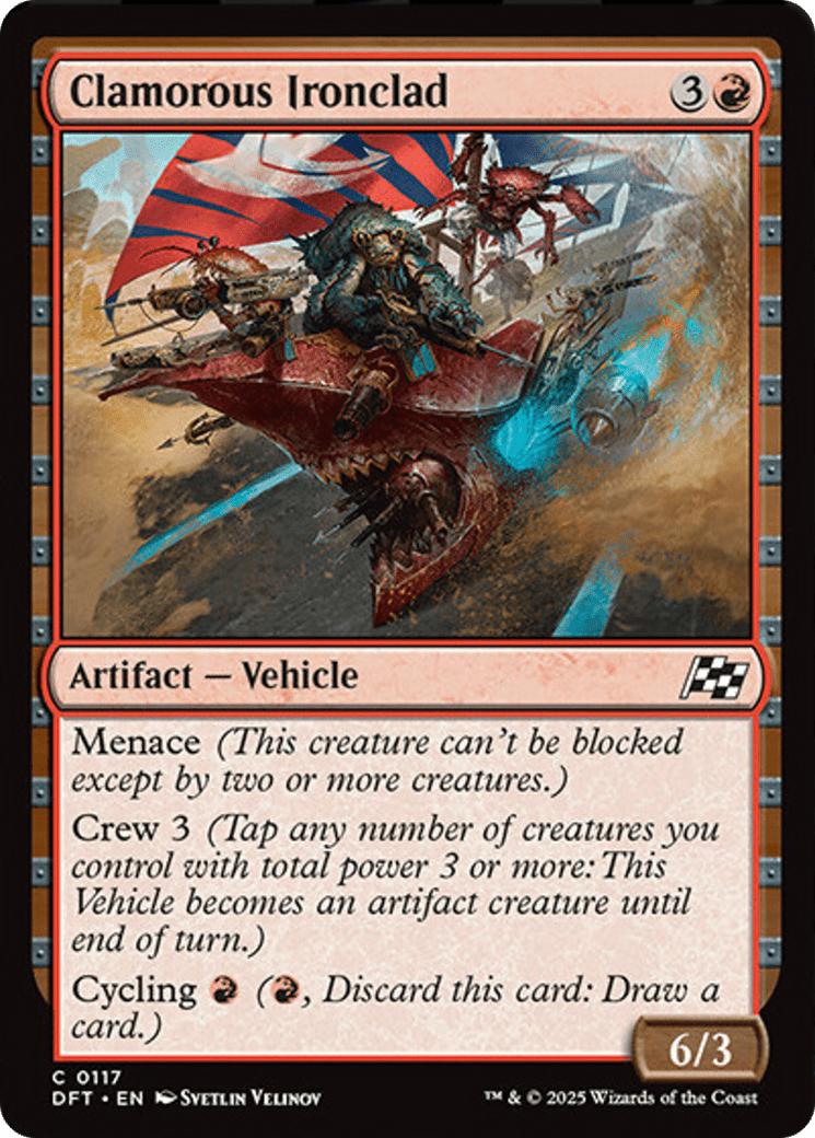 Clamorous Ironclad [Aetherdrift] MTG Single Magic: The Gathering  | Multizone: Comics And Games