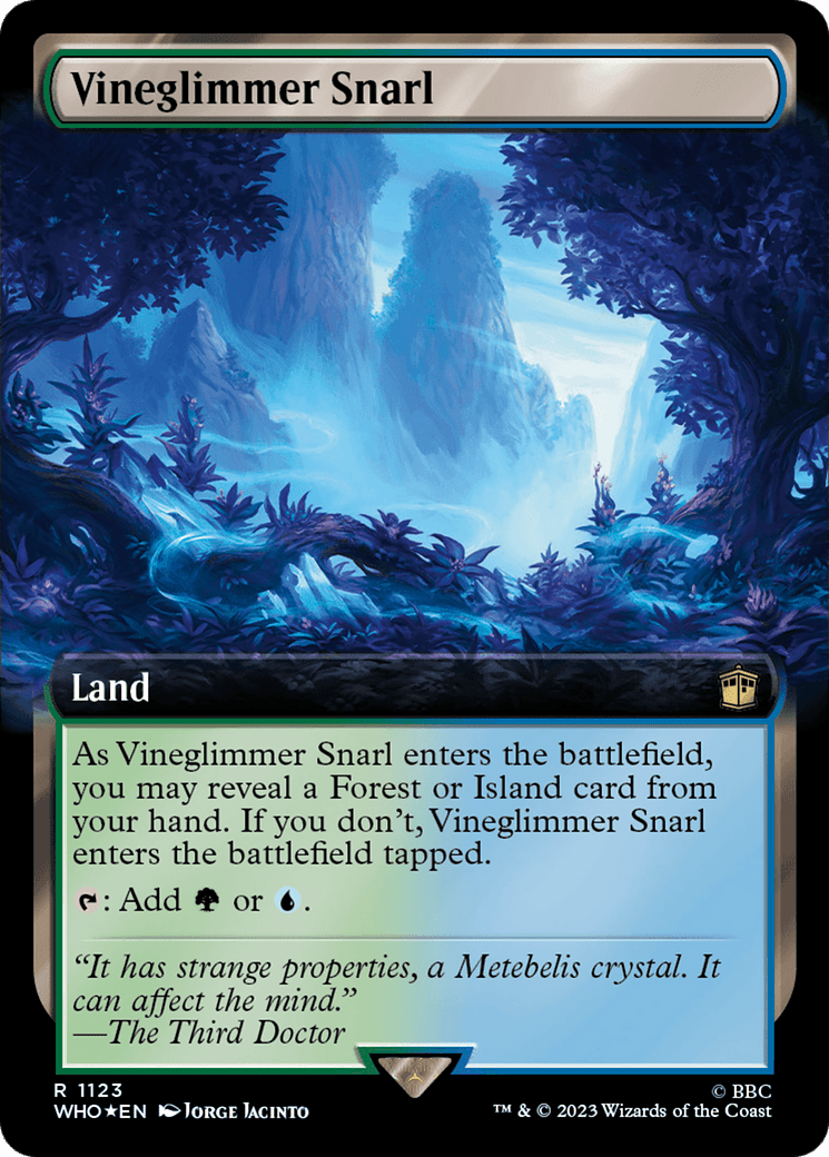 Vineglimmer Snarl (Extended Art) (Surge Foil) [Doctor Who] MTG Single Magic: The Gathering  | Multizone: Comics And Games