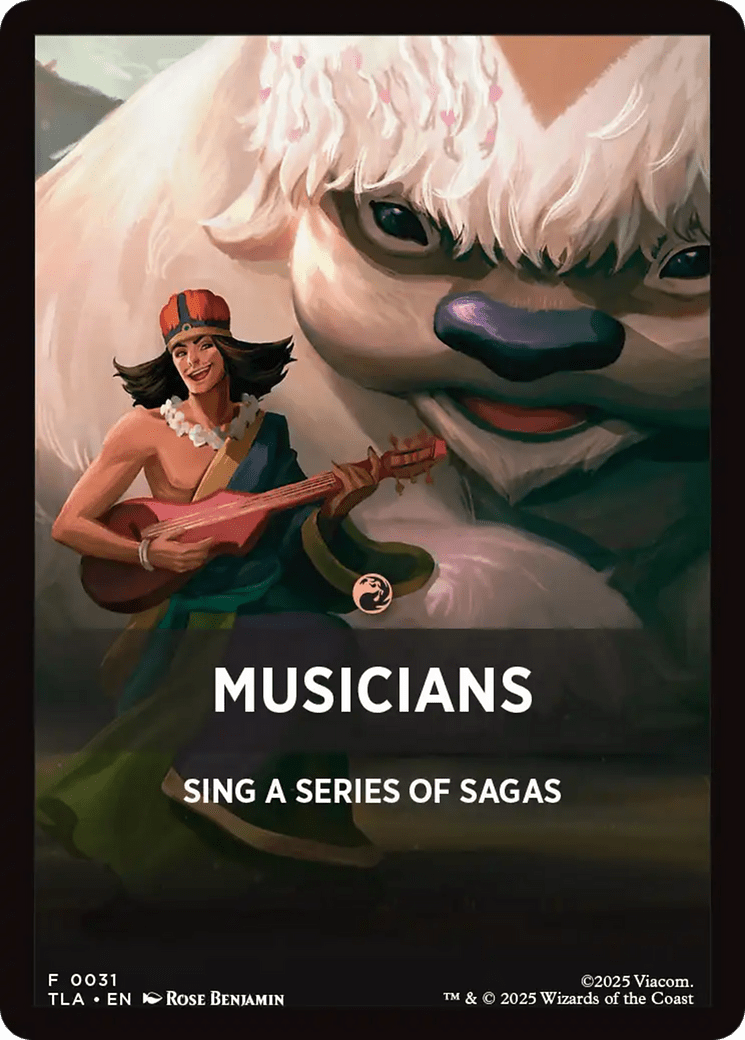 Musicians Theme Card [Avatar: The Last Airbender Tokens] MTG Single Magic: The Gathering  | Multizone: Comics And Games