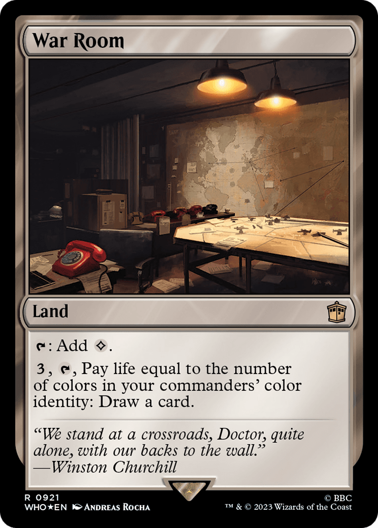 War Room (Surge Foil) [Doctor Who] MTG Single Magic: The Gathering  | Multizone: Comics And Games