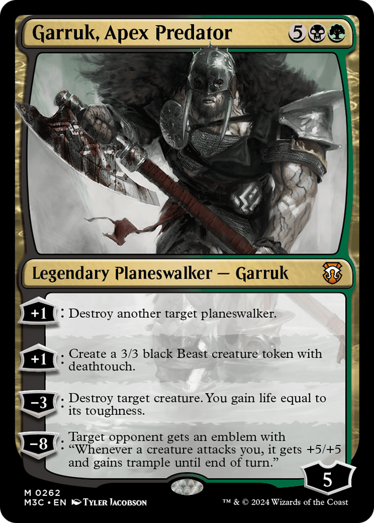 Garruk, Apex Predator (Ripple Foil) [Modern Horizons 3 Commander] | Multizone: Comics And Games