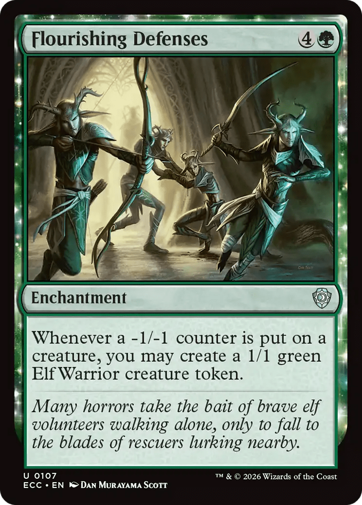 Flourishing Defenses [Lorwyn Eclipsed Commander] MTG Single Magic: The Gathering  | Multizone: Comics And Games