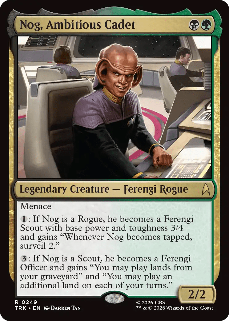 Nog, Ambitious Cadet [Star Trek] MTG Single Magic: The Gathering  | Multizone: Comics And Games