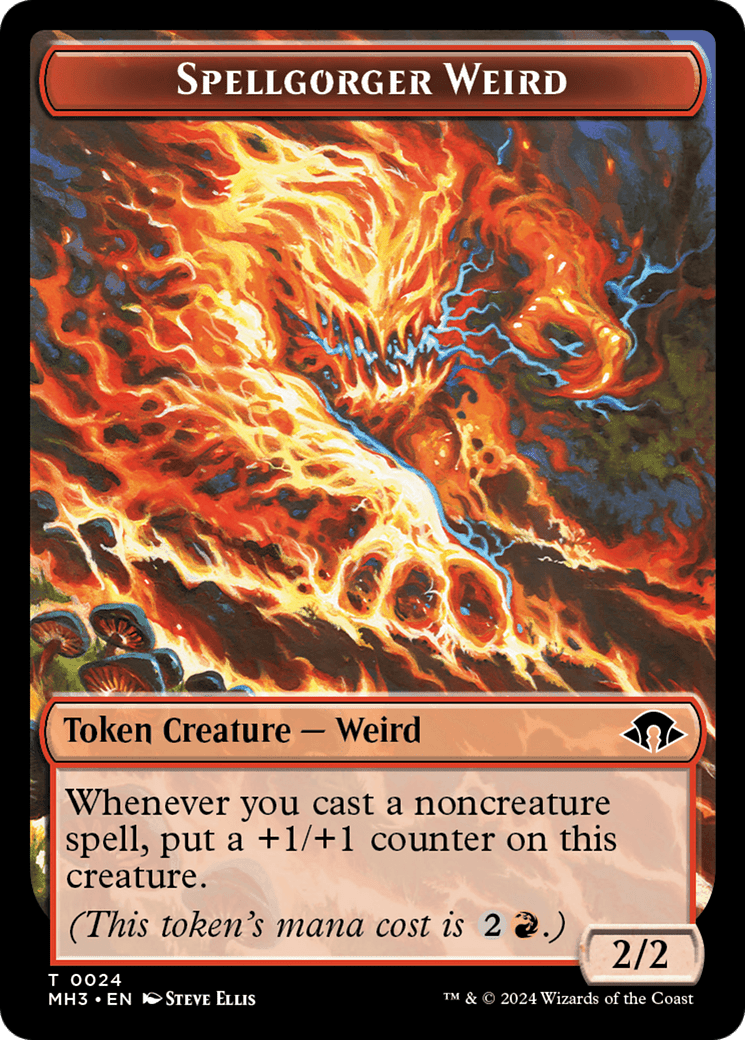 Spellgorger Weird // Energy Reserve Double-Sided Token [Modern Horizons 3 Tokens] MTG Single Magic: The Gathering  | Multizone: Comics And Games