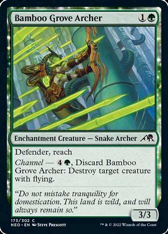 Bamboo Grove Archer [Kamigawa: Neon Dynasty] MTG Single Magic: The Gathering  | Multizone: Comics And Games