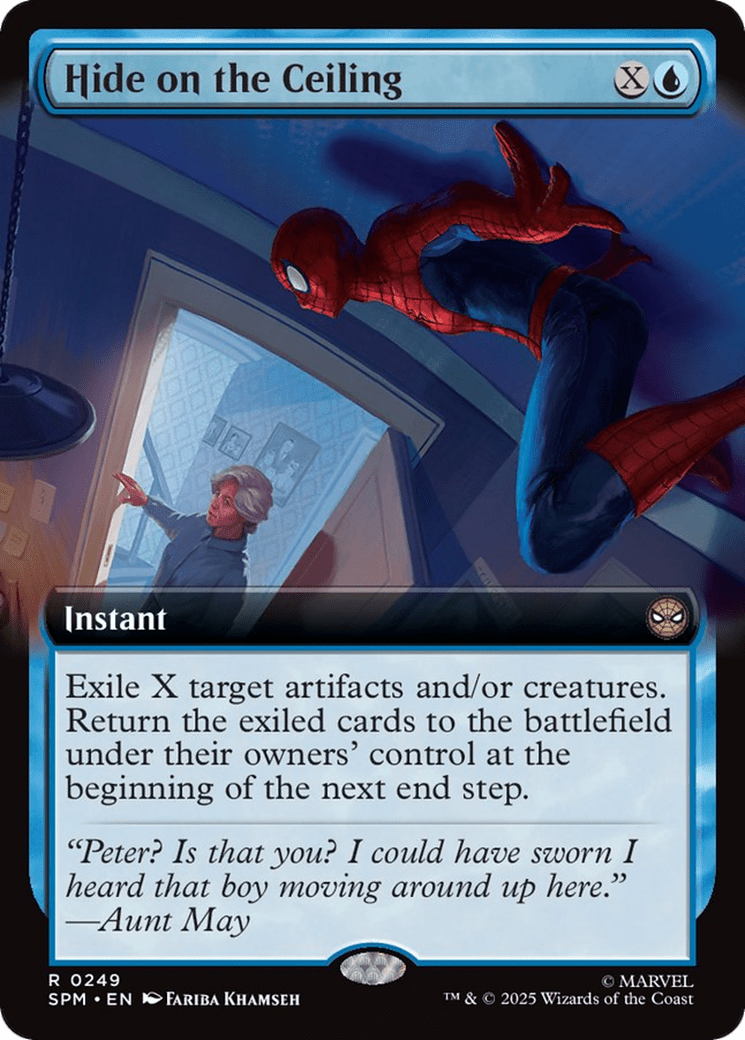 Hide on the Ceiling (Extended Art) [Marvel's Spider-Man] MTG Single Magic: The Gathering  | Multizone: Comics And Games