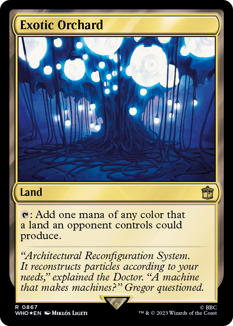 Exotic Orchard (Surge Foil) [Doctor Who] MTG Single Magic: The Gathering  | Multizone: Comics And Games