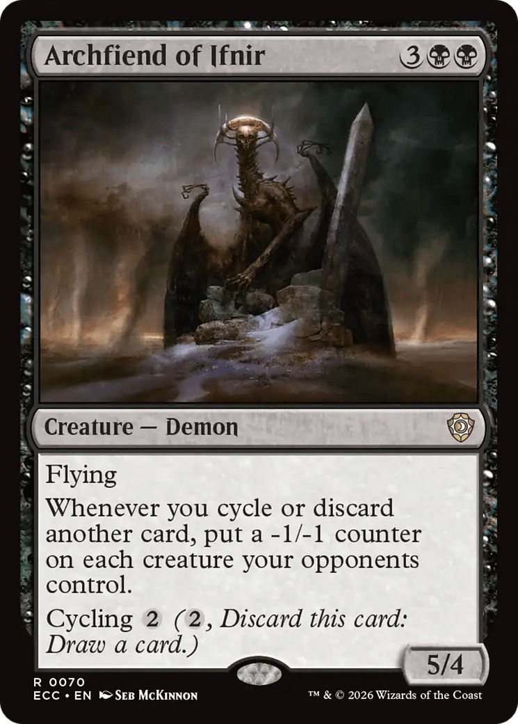 Archfiend of Ifnir [Lorwyn Eclipsed Commander] MTG Single Magic: The Gathering  | Multizone: Comics And Games