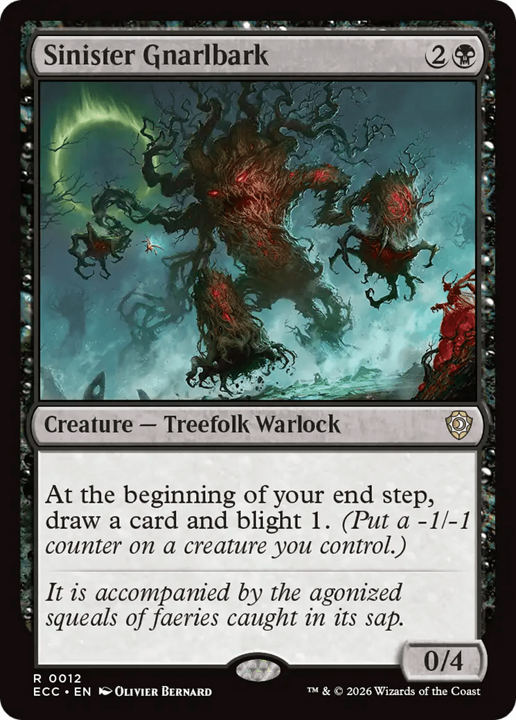 Sinister Gnarlbark [Lorwyn Eclipsed Commander] MTG Single Magic: The Gathering  | Multizone: Comics And Games