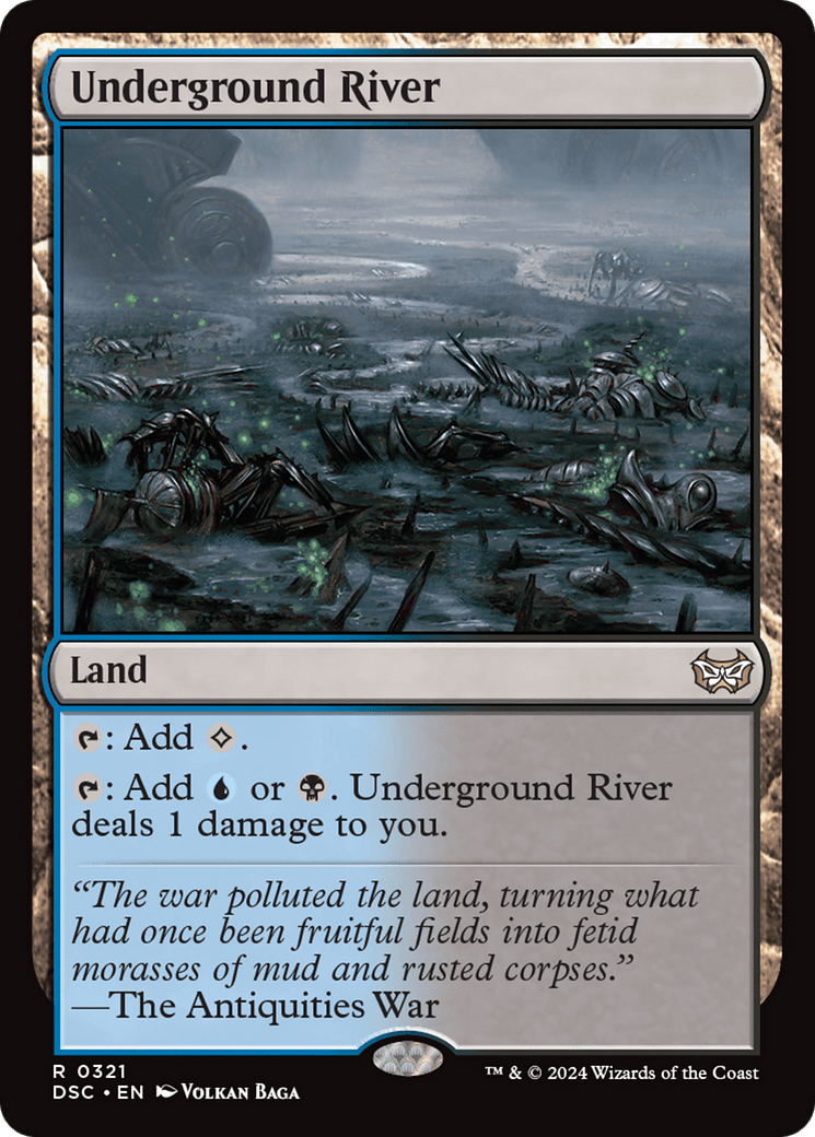 Underground River [Duskmourn: House of Horror Commander] MTG Single Magic: The Gathering  | Multizone: Comics And Games