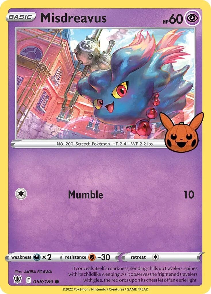 Misdreavus (058/189) [Trick or Trade] Pokemon Single Pokémon  | Multizone: Comics And Games